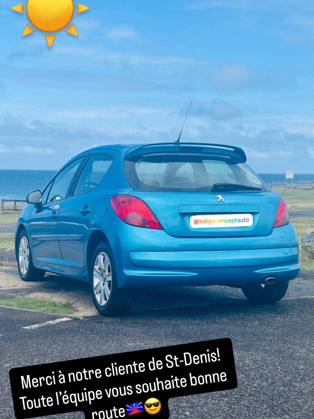 livraison 207 bleu
