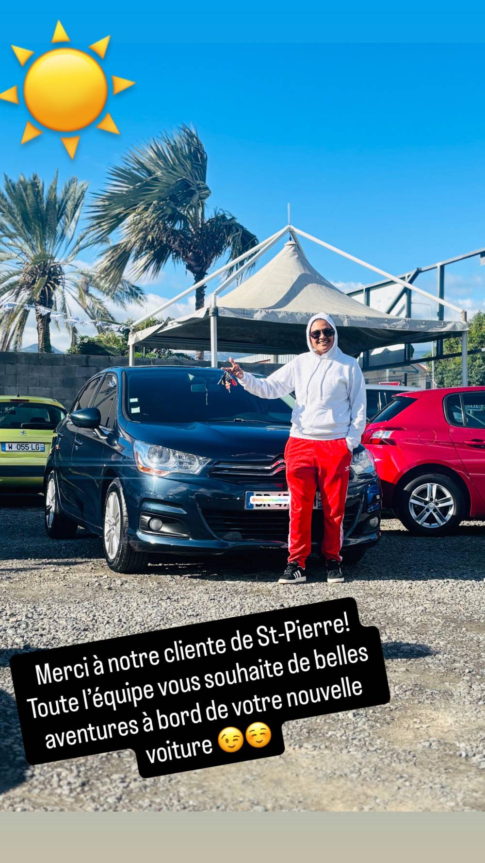 livraison C4 bleu