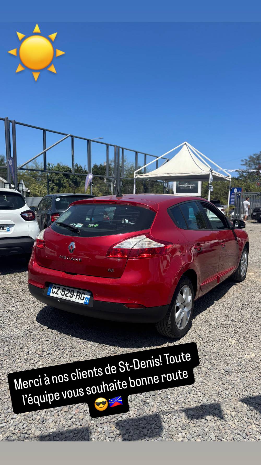 livraison megane rouge